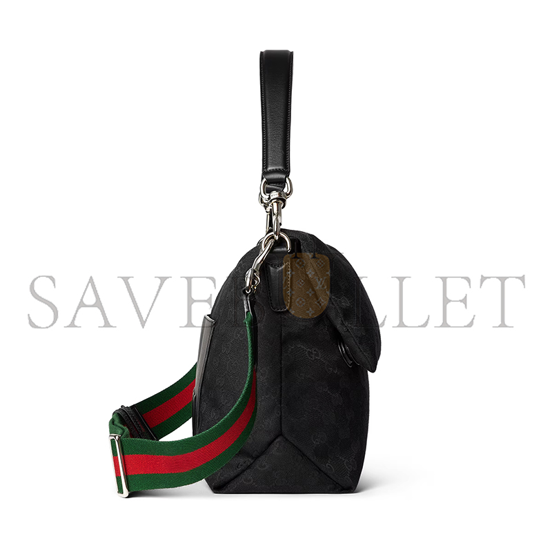 G*u*i medium gg crossbody bag with web ‎821616 (36*25*12cm)